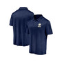 Men's Branded Navy Notre Dame Fighting Irish Primary Logo Striated Polo Shirt