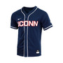 Men's Navy UConn Huskies Replica Full-Button Baseball Jersey