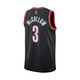 Men's C.J. Mccollum Black Portland Trail Blazers 2021/22 Diamond Swingman Jersey - Icon Edition