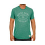 Men's Heather Green Notre Dame Fighting Irish Vintage-Like Football Tri-Blend T-shirt