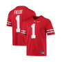 Men's Justin Fields Scarlet Ohio State Buckeyes 2021 Draft Class Game Jersey