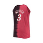 Men's Allen Iverson Red and Black Philadelphia 76ers Profile Tie-Dye Player Tank Top