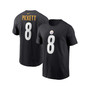Men's Kenny Pickett Black Pittsburgh Steelers Player Name and Number T-shirt