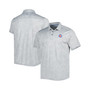 Men's Gray Chicago Cubs IslandZone Pineapple Palm Coast Polo Shirt