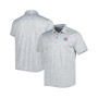 Men's Gray Chicago Cubs IslandZone Pineapple Palm Coast Polo Shirt