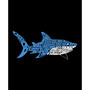 Men's Daddy Shark Word Art Long Sleeve T-shirt
