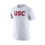 Men's White USC Trojans Essential Wordmark T-shirt