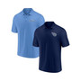 Men's Branded Navy, Light Blue Tennessee Titans Dueling Two-Pack Polo Shirt Set