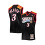 Men's Allen Iverson Black Philadelphia 76ers Hardwood Classics Authentic 2006 Jersey