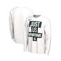 Men's White Michigan State Spartans 2021 Postseason Basketball Just Us Bench Legend Long Sleeve T-shirt