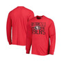 Men's Scarlet San Francisco 49ers Brand Wide Out Franklin Long Sleeve T-shirt