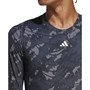 Slim Fit Techfit Crewneck Long-Sleeve Camo Training T-Shirt