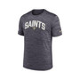 Men's Black New Orleans Saints Velocity Athletic Stack Performance T-shirt