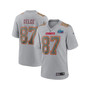 Men's Travis Kelce Gray Kansas City Chiefs Super Bowl LVII Patch Atmosphere Fashion Game Jersey