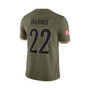 Men's Najee Harris Olive Pittsburgh Steelers 2022 Salute To Service Limited Jersey