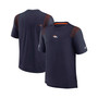 Men's Navy Denver Broncos Sideline Player UV Performance T-shirt