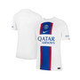 Men's White Paris Saint-Germain 2022/23 Third Breathe Stadium Replica Blank Jersey