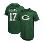 Men's Davante Adams Green Green Bay Packers Player Name Number Tri-Blend Hoodie T-shirt
