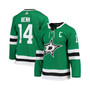 Men's Jamie Benn Kelly Green Dallas Stars Home Captain Patch Primegreen Authentic Pro Player Jersey
