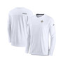 Men's Gray New Orleans Saints Sideline Coach Chevron Lock Up Long Sleeve V-Neck Performance T-shirt