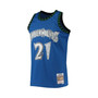 Men's Kevin Garnett Blue Minnesota Timberwolves 2003-04 Hardwood Classics 75th Anniversary Diamond Swingman Jersey
