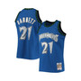 Men's Kevin Garnett Blue Minnesota Timberwolves 2003-04 Hardwood Classics 75th Anniversary Diamond Swingman Jersey
