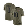 Men's DeAndre Hopkins Olive Arizona Cardinals 2022 Salute To Service Limited Jersey