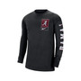 Men's Black Alabama Crimson Tide Seasonal Max90 2-Hit Long Sleeve T-shirt