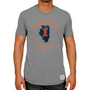 Men's Heather Gray Illinois Fighting Illini Vintage-Like State Tri-Blend T-shirt