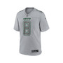 Men's Aaron Rodgers Heather Gray New York Jets Atmosphere Fashion Game Jersey
