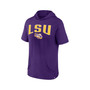 Men's Branded Purple LSU Tigers Outline Lower Arch Hoodie T-shirt