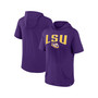 Men's Branded Purple LSU Tigers Outline Lower Arch Hoodie T-shirt