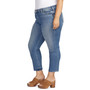 Plus Size Elyse Straight Cropped Jeans