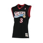 Men's Allen Iverson Black Philadelphia 76ers 2000-01 Hardwood Classics Swingman Jersey