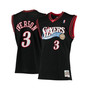 Men's Allen Iverson Black Philadelphia 76ers 2000-01 Hardwood Classics Swingman Jersey