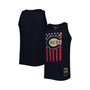 Men's Navy Cincinnati Reds Cooperstown Collection Stars and Stripes Tank Top