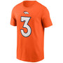 Men's Drew Lock Orange Denver Broncos Player Name and Number T-shirt