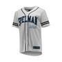 Men's White and Navy Spelman College Jaguars Free Spirited Baseball Jersey