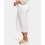 Plus Size Patchie Wide Leg Capri Jeans