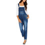 Straight-Leg Maternity Denim Overalls