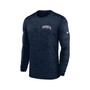 Men's Navy New England Patriots Velocity Athletic Stack Performance Long Sleeve T-shirt