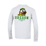 Men's White Oregon Ducks Team Stack Long Sleeve T-shirt