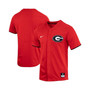 Men's Red Georgia Bulldogs Replica Full-Button Baseball Jersey