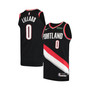 Men's Damian Lillard Black Portland Trail Blazers 2020/21 Authentic Jersey - Icon Edition