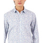 Men's Long-Sleeve Abstract Floral Print Shirt, Created for Macy's
