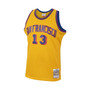 Men's Wilt Chamberlain Gold San Francisco Warriors 1962-63 Hardwood Classics Swingman Jersey