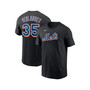 Men's Justin Verlander Black New York Mets 2023 Name and Number T-shirt