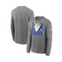 Men's Heathered Charcoal Los Angeles Rams 2021 NFC Champions Team Slogan Long Sleeve T-shirt