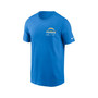 Men's Powder Blue Los Angeles Chargers Infograph Lockup Performance T-shirt
