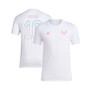 Men's White Name and Number T-shirt